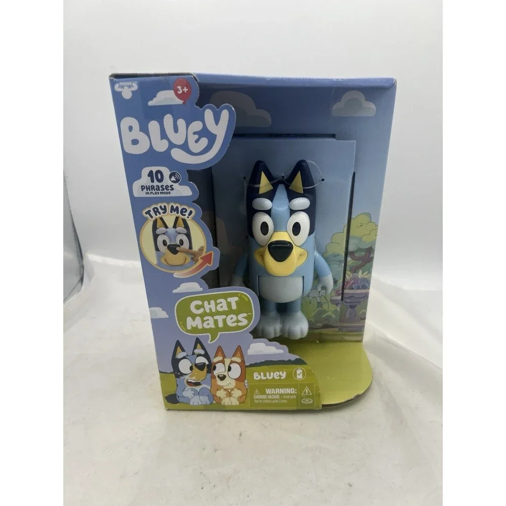 Bluey Chat Mates 3 Pack Bluey Bingo Muffin Talking Figures NEW